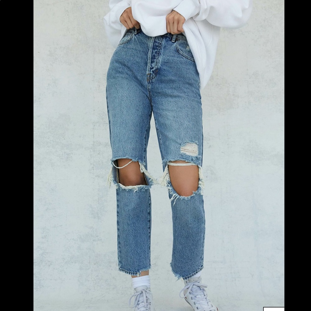 Pacsun High Waisted Straight Leg Jeans